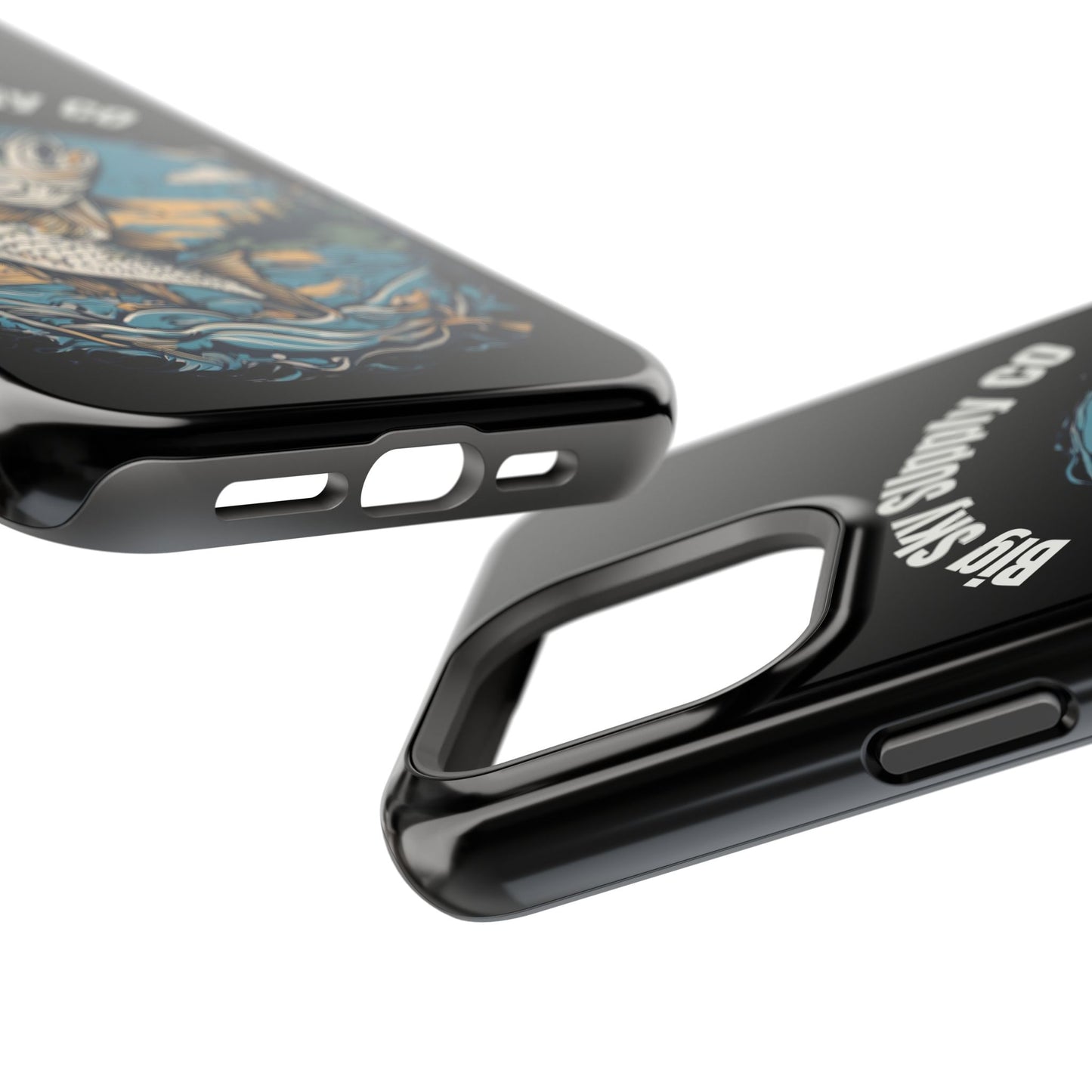 Big Sky Supply Co. Trout jumping out of water phone case