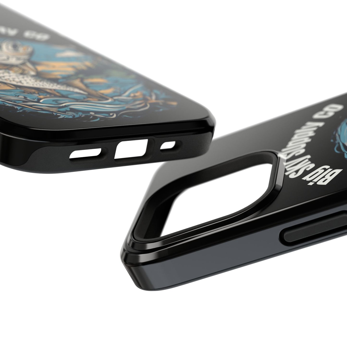 Big Sky Supply Co. Trout jumping out of water phone case