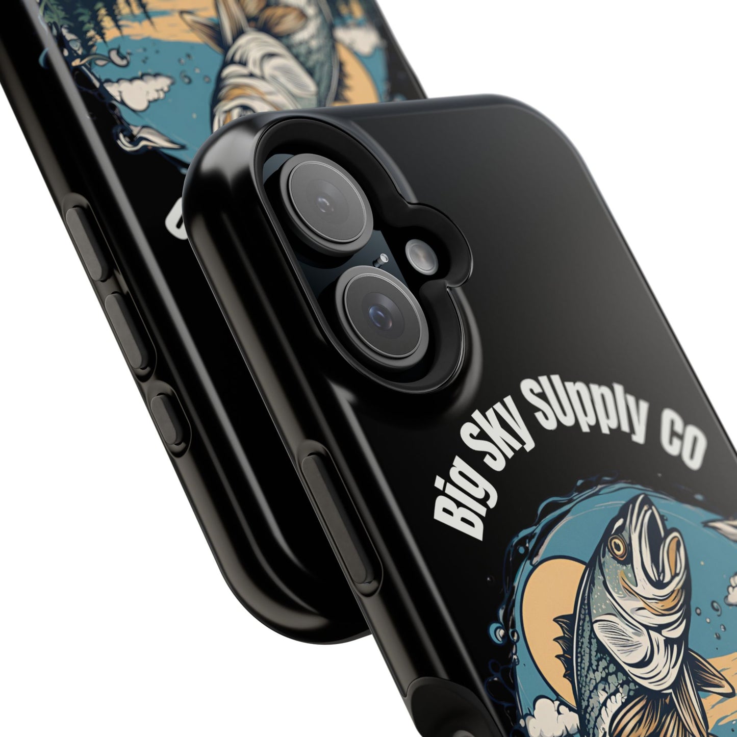 Big Sky Supply Co. Trout jumping out of water phone case