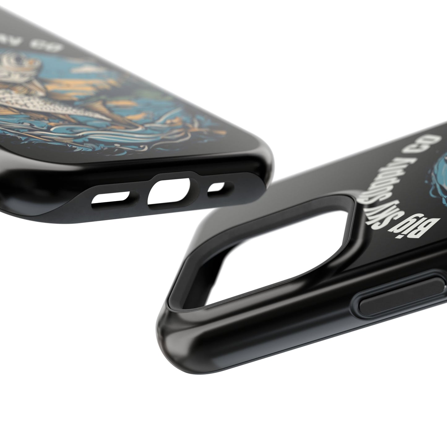 Big Sky Supply Co. Trout jumping out of water phone case