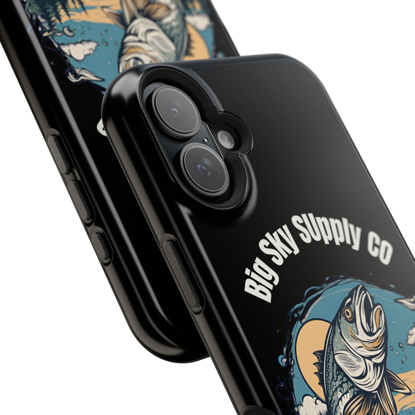 Big Sky Supply Co. Trout jumping out of water phone case