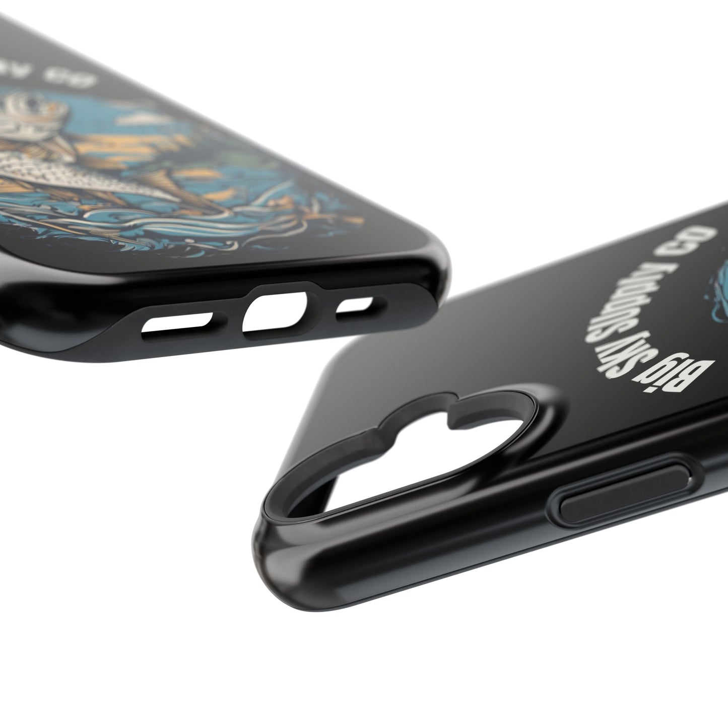 Big Sky Supply Co. Trout jumping out of water phone case