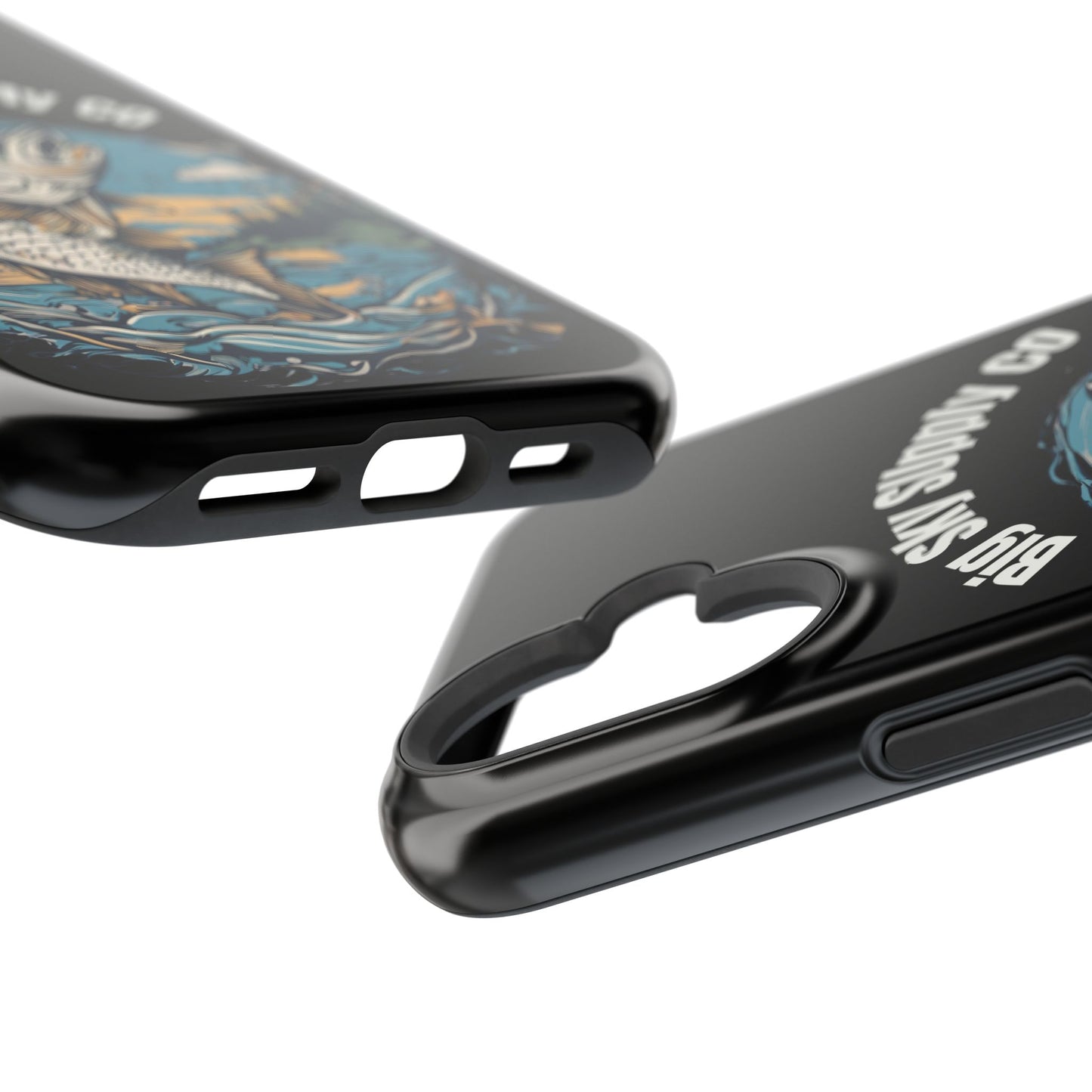 Big Sky Supply Co. Trout jumping out of water phone case