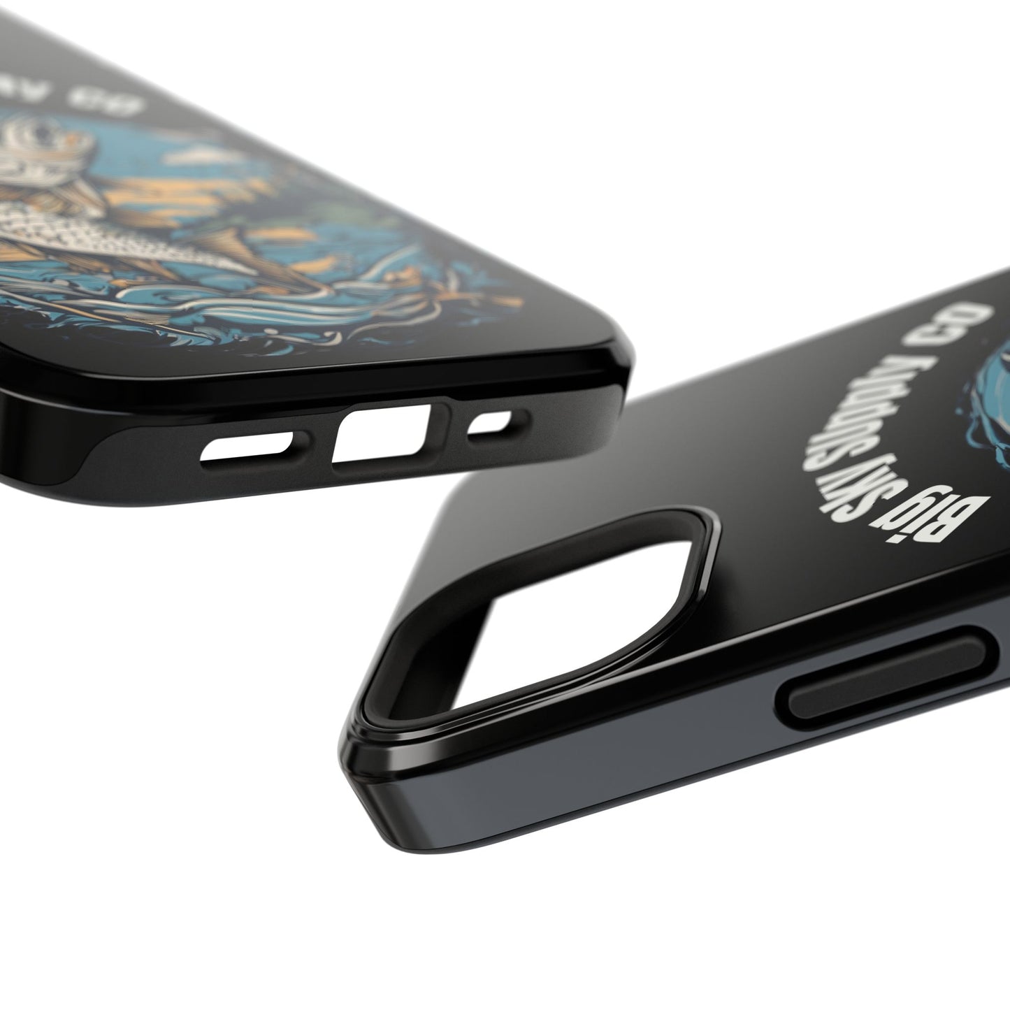 Big Sky Supply Co. Trout jumping out of water phone case