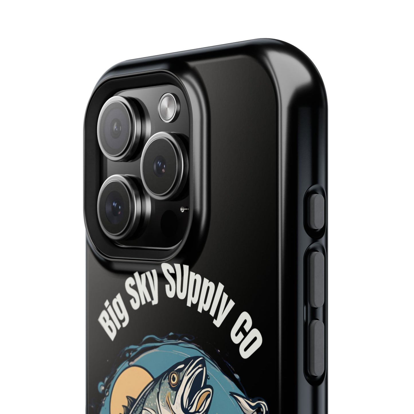 Big Sky Supply Co. Trout jumping out of water phone case
