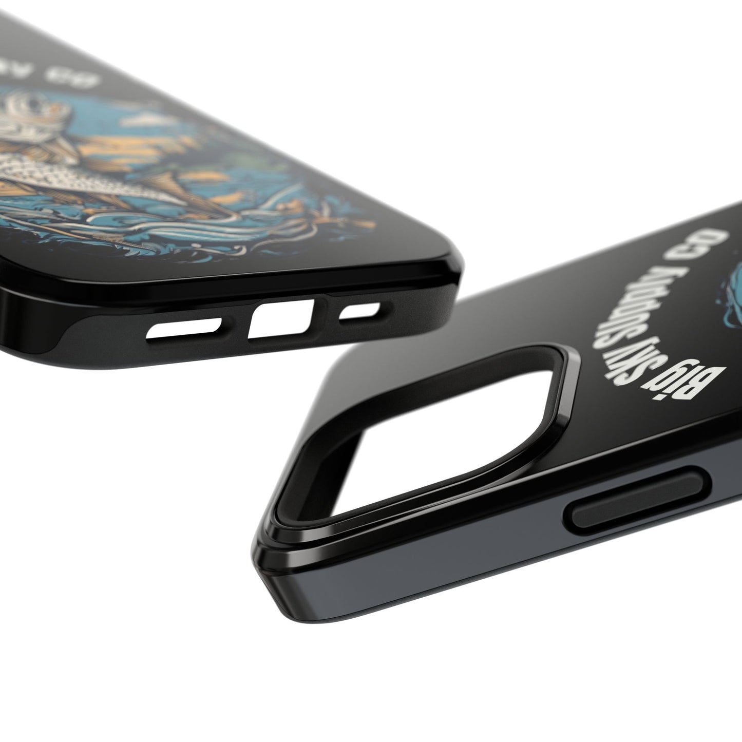 Big Sky Supply Co. Trout jumping out of water phone case