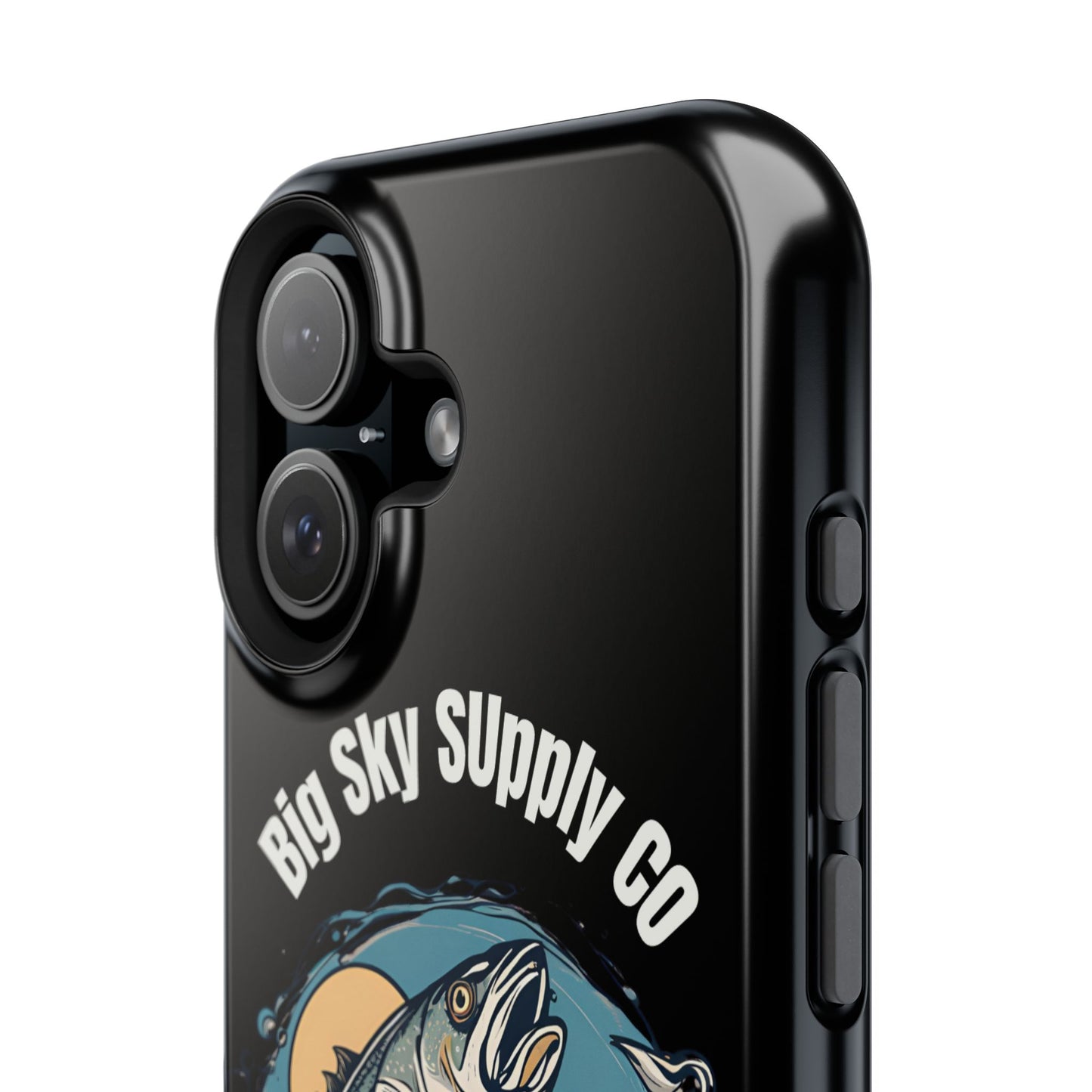 Big Sky Supply Co. Trout jumping out of water phone case