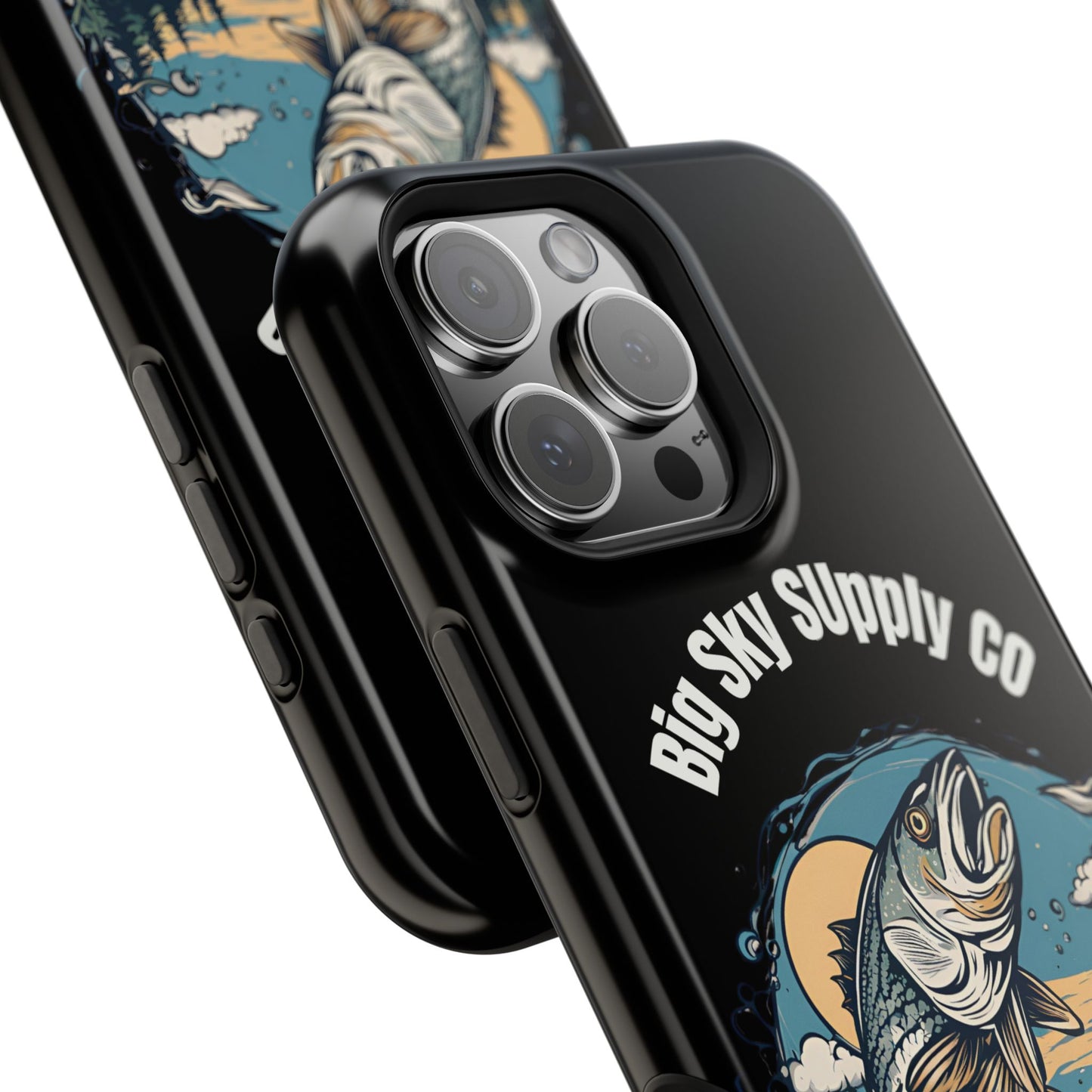 Big Sky Supply Co. Trout jumping out of water phone case