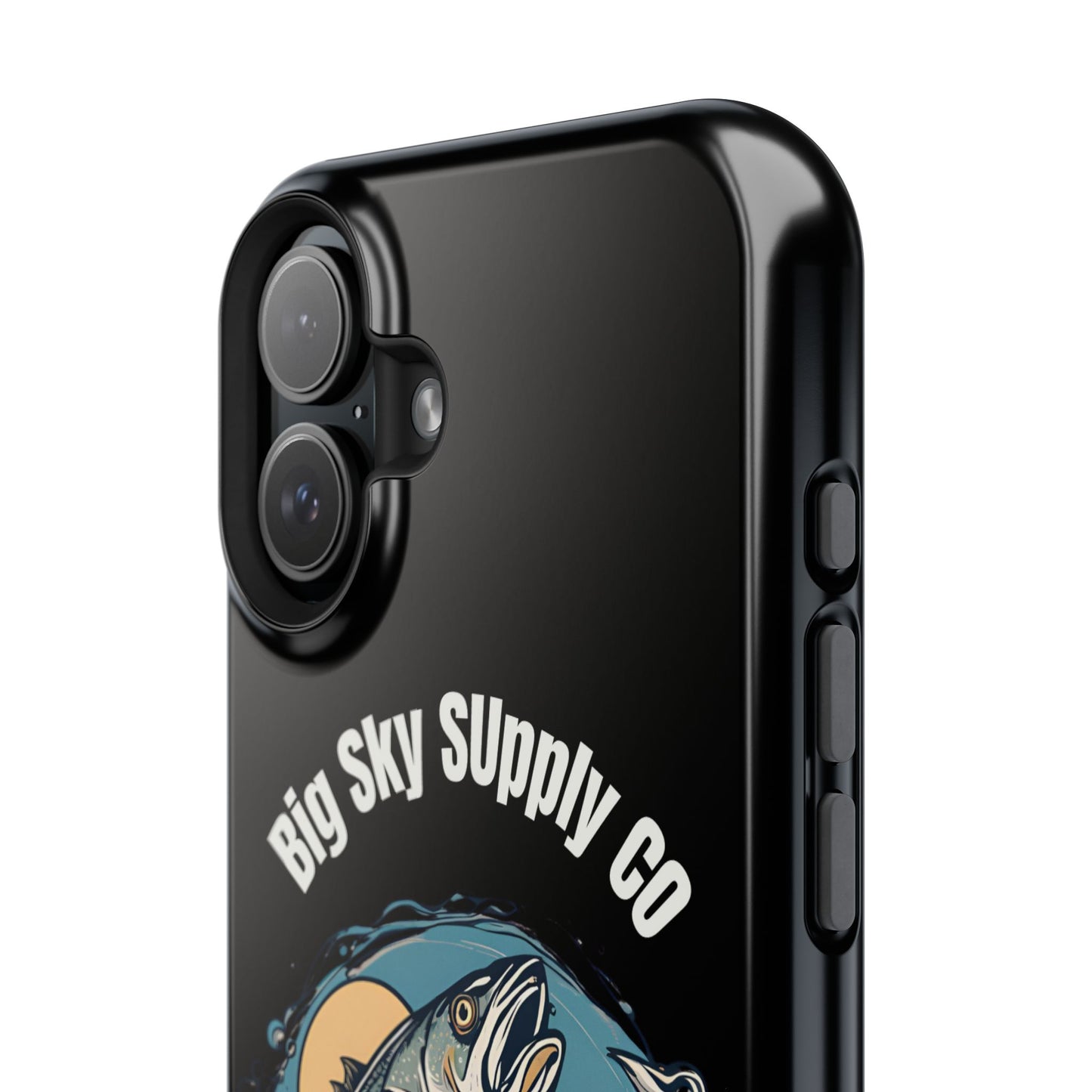 Big Sky Supply Co. Trout jumping out of water phone case