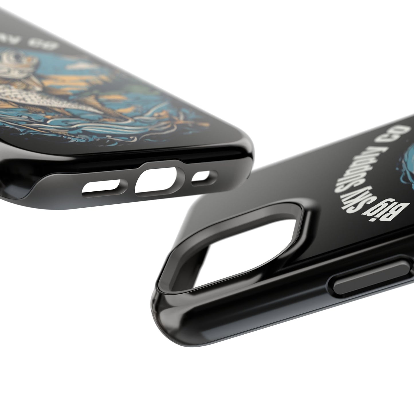 Big Sky Supply Co. Trout jumping out of water phone case