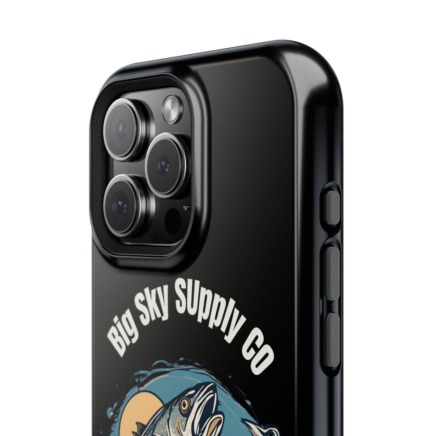 Big Sky Supply Co. Trout jumping out of water phone case